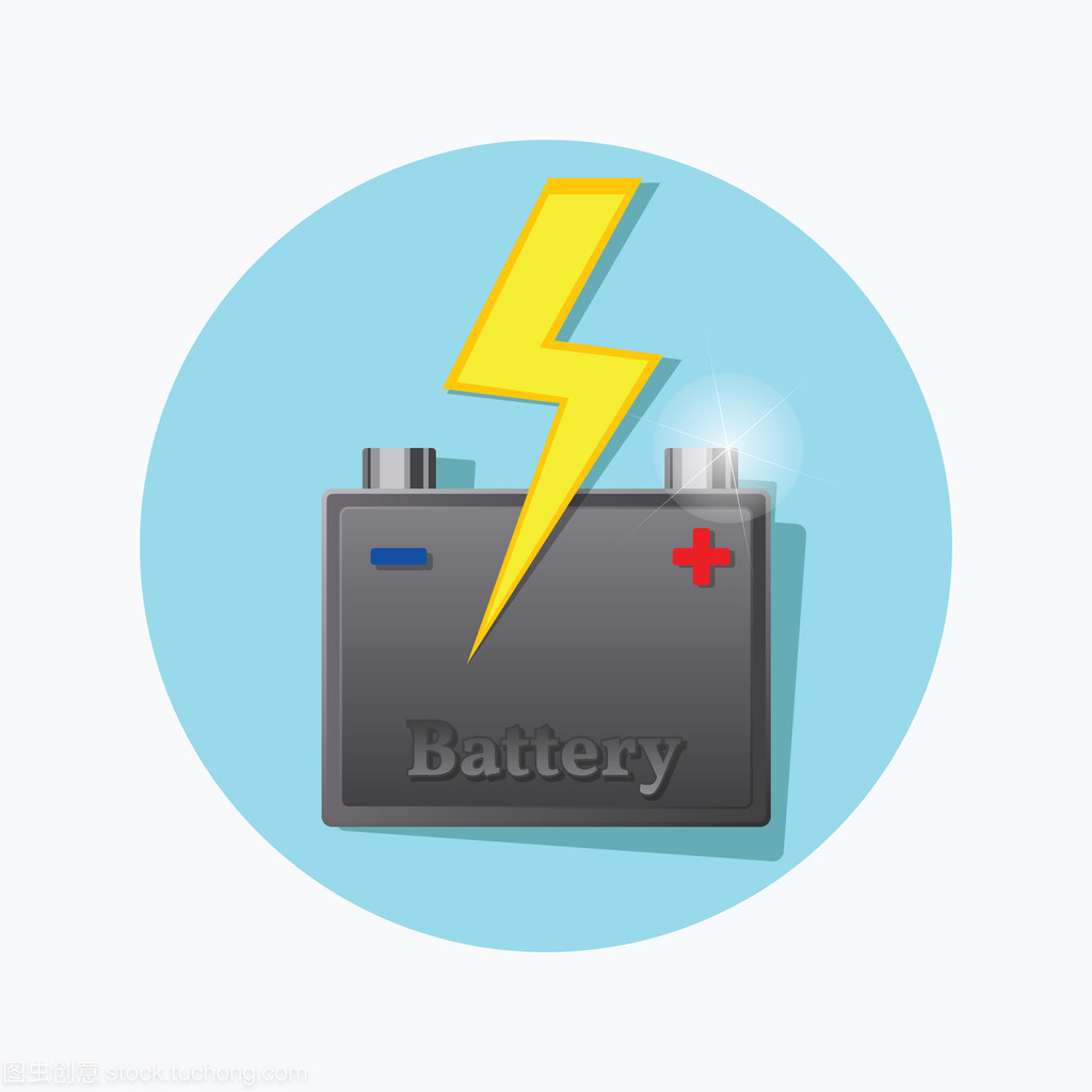 蓄電池與干電池 平面圖標與矢量設計的應用解析